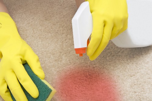 Cleaner preparing a Hammersmith flat for a one-off deep clean