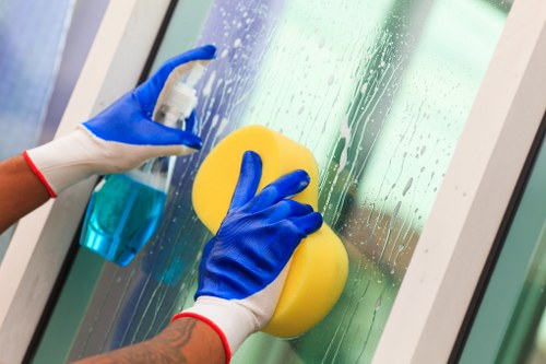 Deep cleaning equipment used for pet stain removal on upholstery